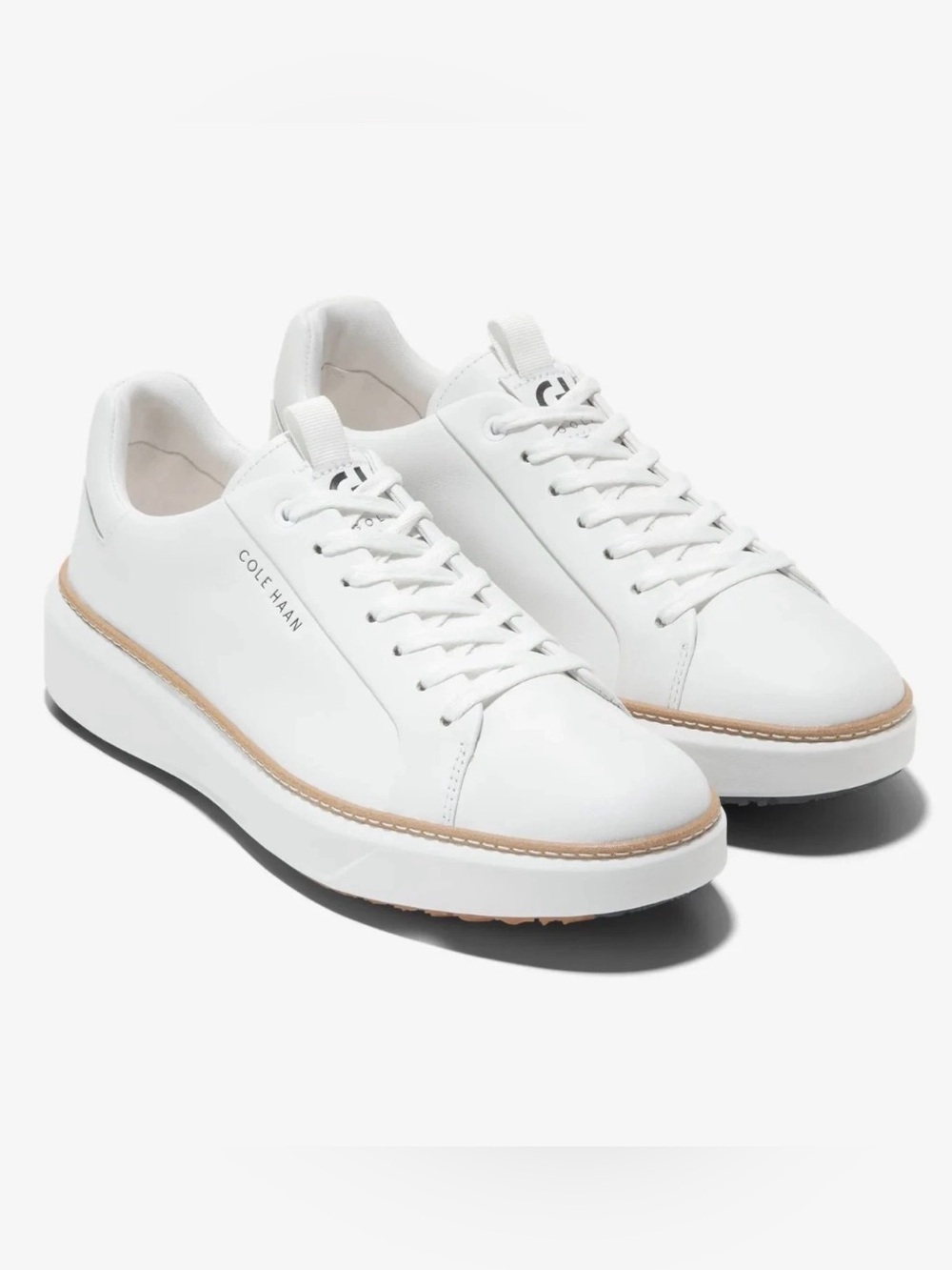 Cole Haan Sneakers Men 11M Grandpro Topspin Golf Optic White/Natural C38503 Shoe